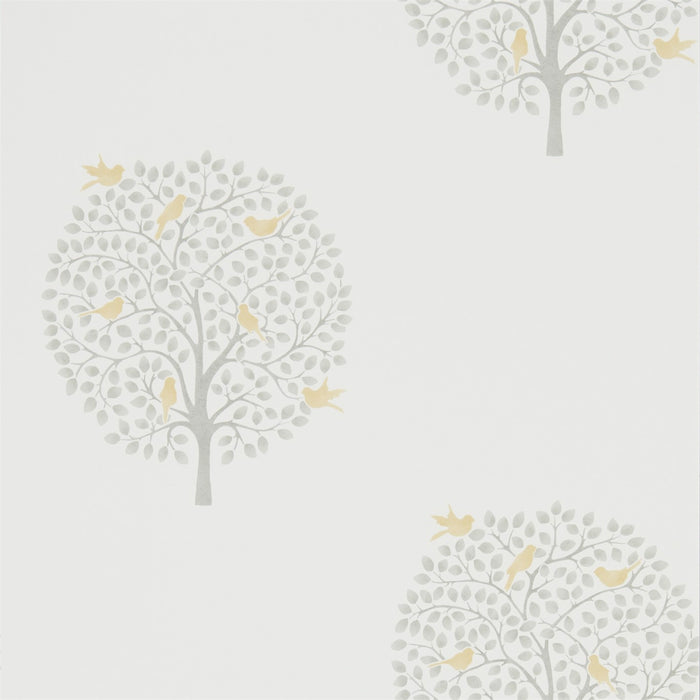 Sanderson Bay Tree Dijon/Mole 216360 Wallpaper DHPO216360