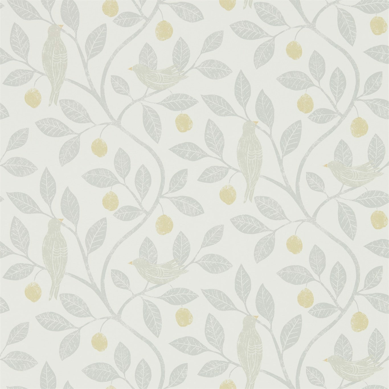 Sanderson Damson Tree Dijon/Mole 216363 Wallpaper DHPO216363