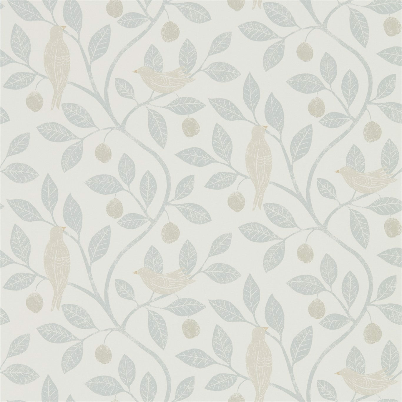 Sanderson Damson Tree Mineral/Dove 216365 Wallpaper DHPO216365