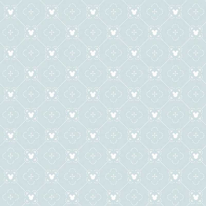 York Disney Mickey Mouse Argyle Blue Wallpaper DI0978