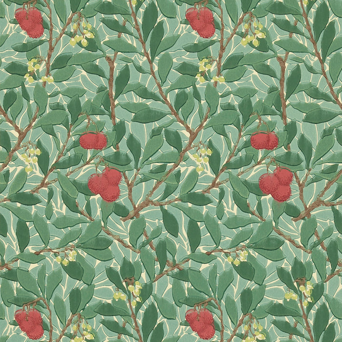 Morris & Co Arbutus Pivot/Black A7101 Wallpaper DJA1A7101