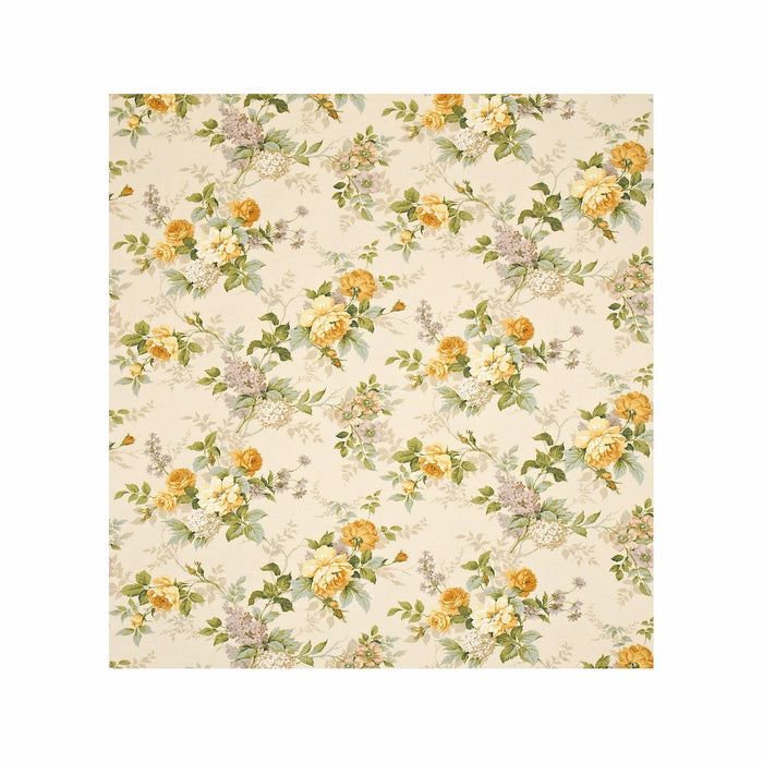 Sanderson Rosamund Gold/Putty/Lt. Blue/Ivory R7203 Fabric DKH1R7203