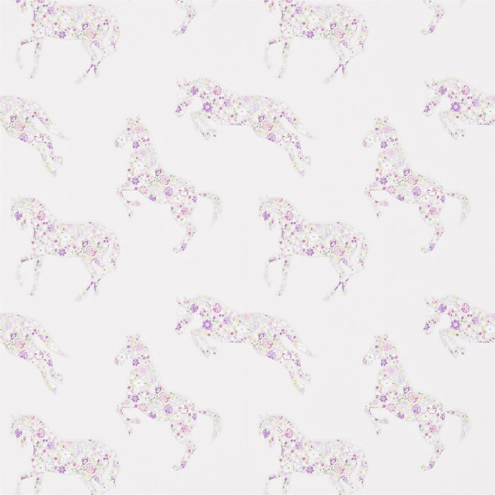 Sanderson Pretty Ponies Lavender 214034 Wallpaper DLIT214034