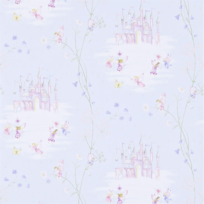 Sanderson Fairy Castle Blue 214045 Wallpaper DLIT214045