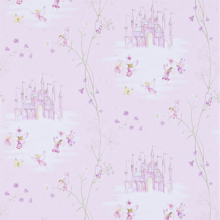 Sanderson Fairy Castle Pink 214046 Wallpaper DLIT214046