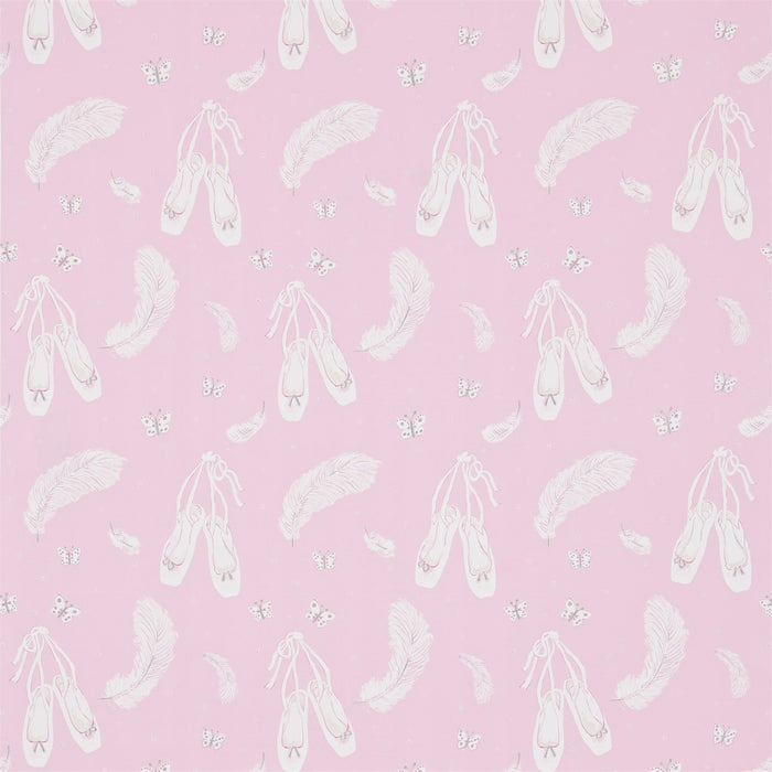 Sanderson Ballet Shoes Pink 223917 Fabric DLIT223917