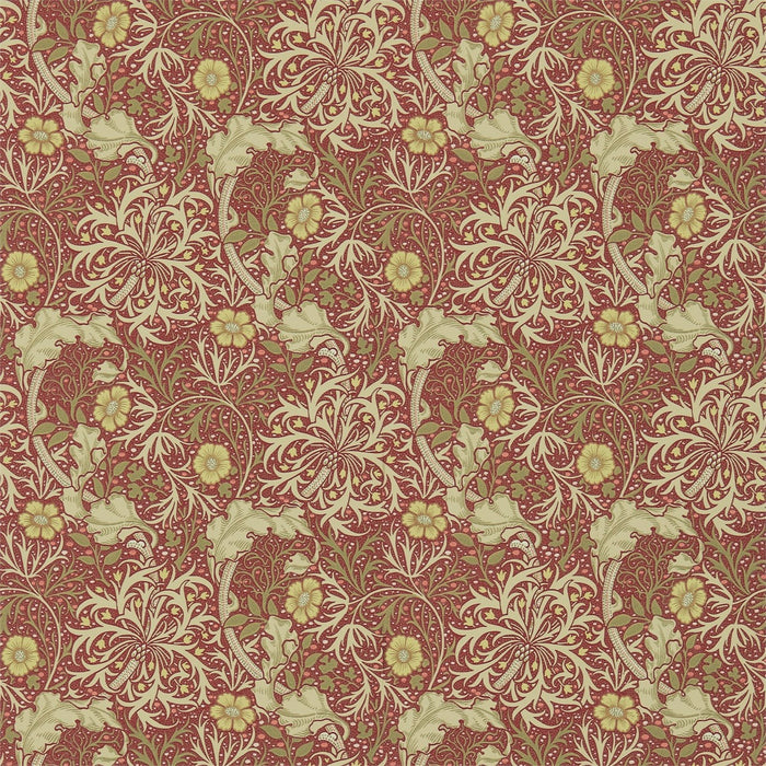 Morris & Co Morris Seaweed Red/Gold 214712 Wallpaper DM3W214712