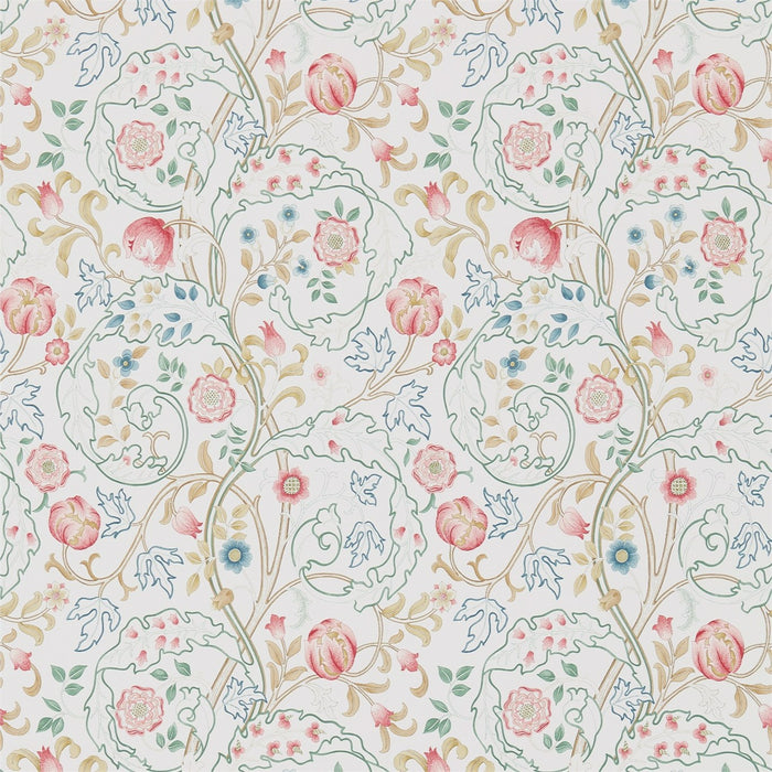 Morris & Co Mary Isobel Pink/Ivory 214728 Wallpaper DM3W214728