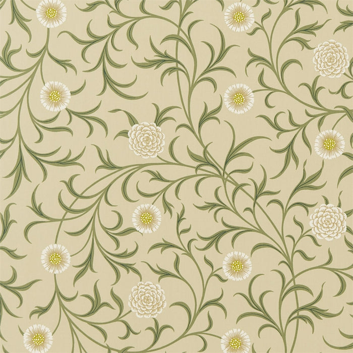 Morris & Co Scroll Loden/Thyme 220308 Fabric DM6F220308