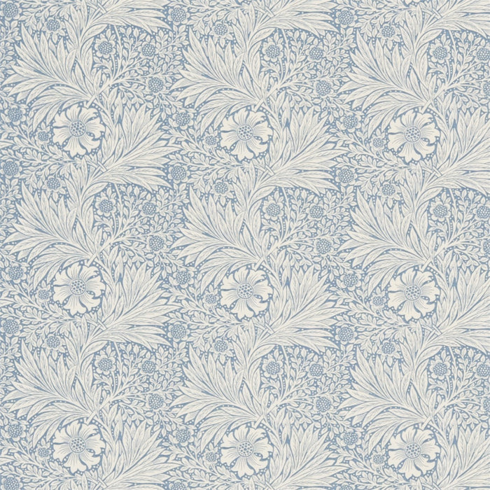 Morris & Co Marigold Blue/Ivory 220321 Fabric DM6F220321