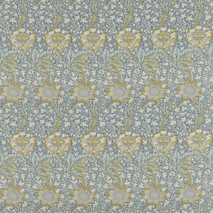 Morris & Co Kennet Sea Blue/Lichen 220324 Fabric DM6F220324