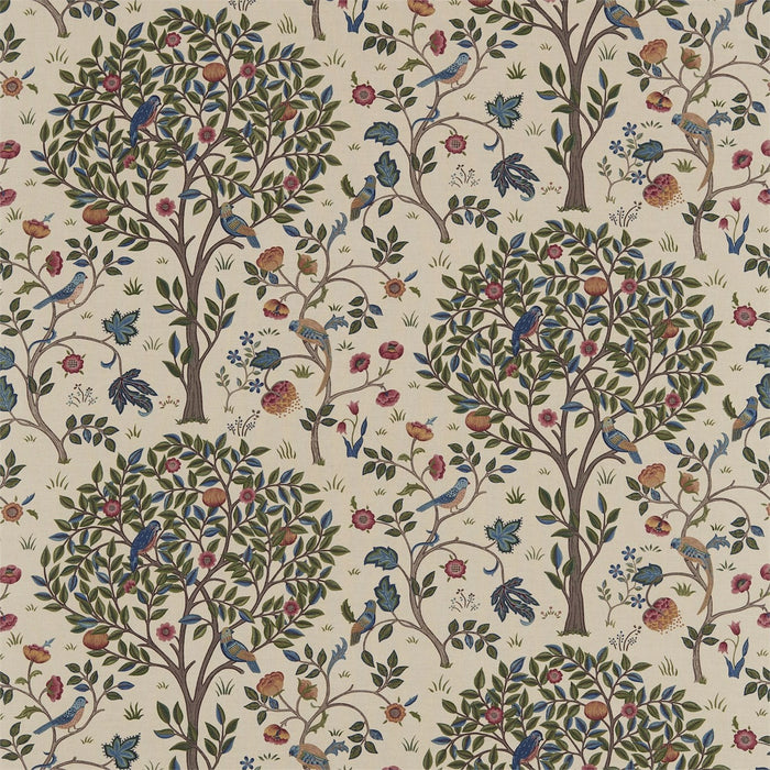 Morris & Co Kelmscott Tree Woad/Wine 220327 Fabric DM6F220327