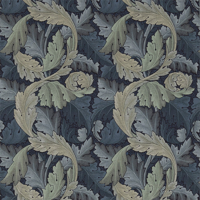 Morris & Co Acanthus Tapestry Indigo/Mineral 230272 Fabric DM6W230272