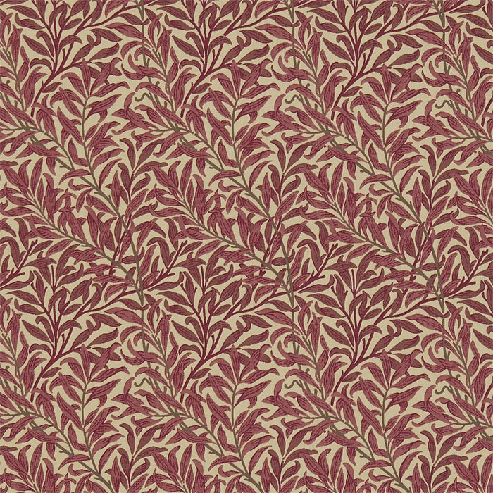 Morris & Co Willow Bough Crimson/Manilla 230288 Fabric DM6W230288