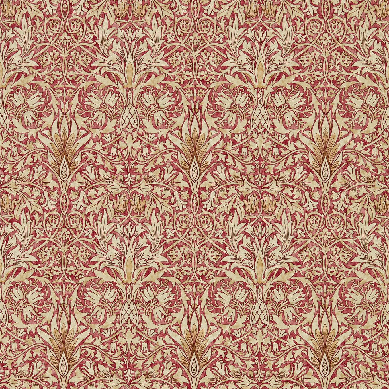 Morris & Co Snakeshead Madder/Gold 216426 Wallpaper DMA4216426