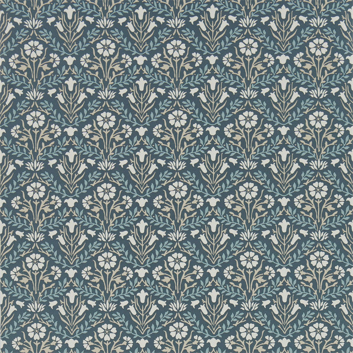 Morris & Co Morris Bellflowers Indigo/Linen 216436 Wallpaper DMA4216436