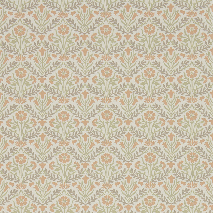 Morris & Co Morris Bellflowers Saffron/Olive 216438 Wallpaper DMA4216438