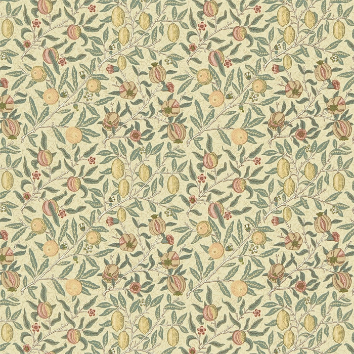 Morris & Co Fruit Minor Willow Green/Lemon F1203 Fabric DMC1F1203