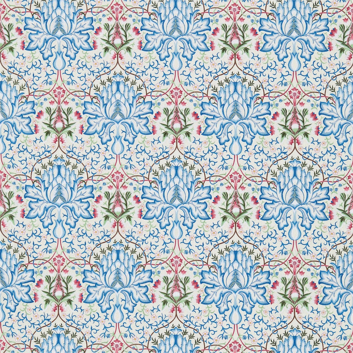 Morris & Co Artichoke Peacock/Cream 234545 Fabric DMEM234545