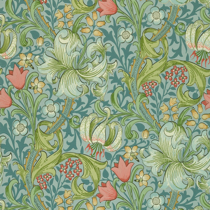 Morris & Co Golden Lily Mineral G3103 Wallpaper DMI1G3103