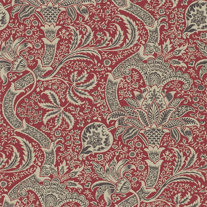 Morris & Co Indian Red/Black IN104 Wallpaper DMOWIN104