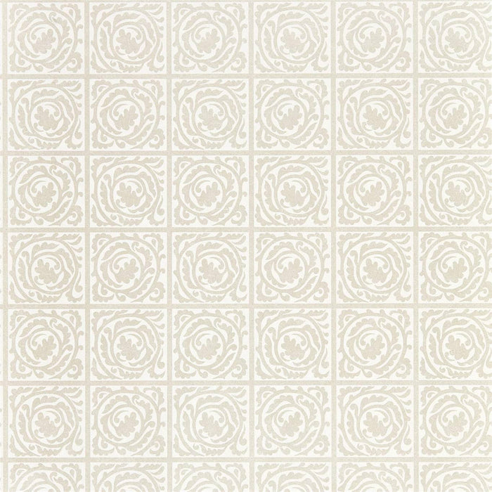 Morris & Co Pure Scroll White Clover 216545 Wallpaper DMPN216545