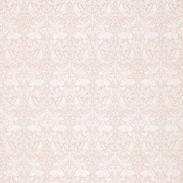 Morris & Co Pure Brer Rabbit Weave Faded Sea Pink 236628 Fabric DMPN236628