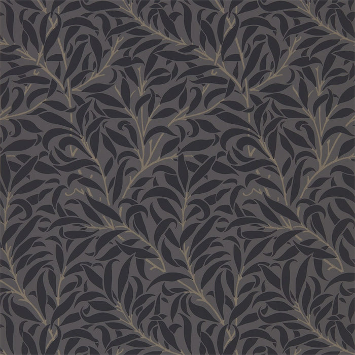 Morris & Co Pure Willow Bough Charcoal/Black 216026 Wallpaper DMPU216026