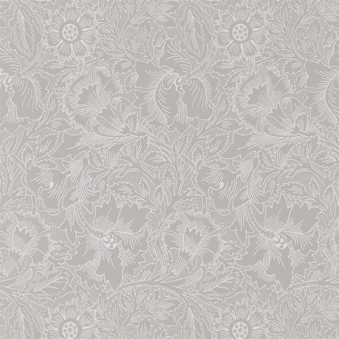 Morris & Co Pure Poppy Dove/Chalk 216032 Wallpaper DMPU216032