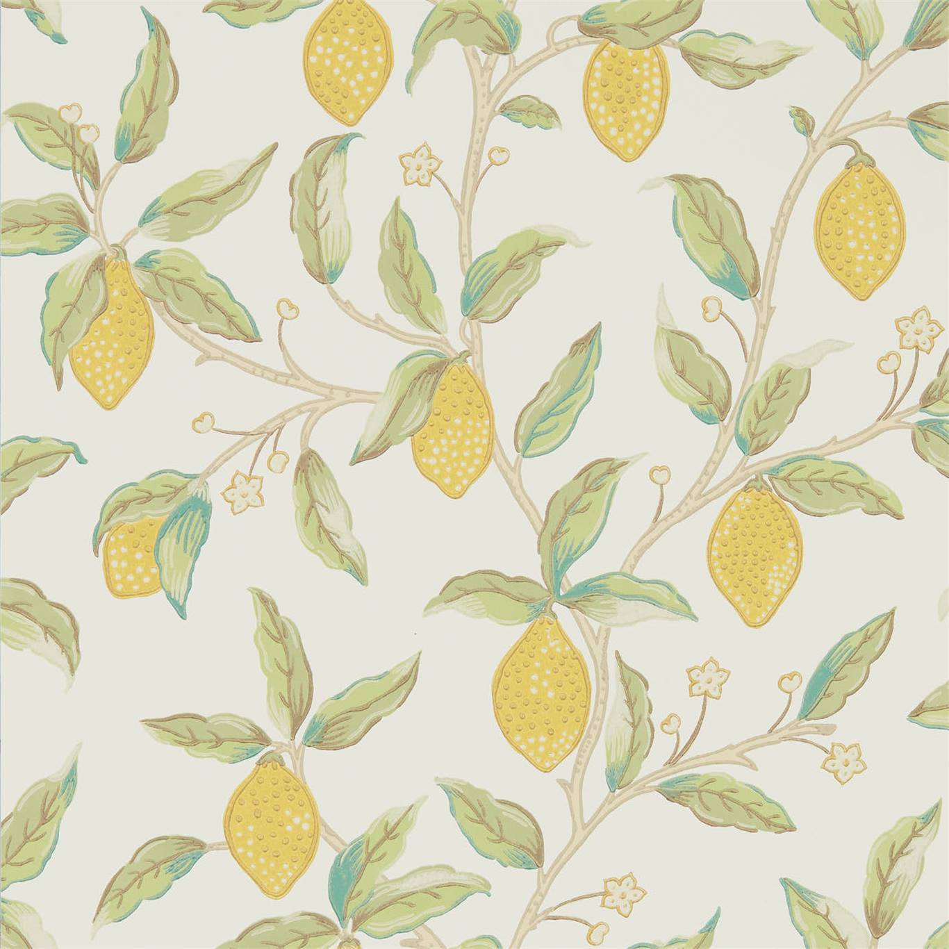 Morris & Co Lemon Tree Bay Leaf 216672 Wallpaper DMSW216672