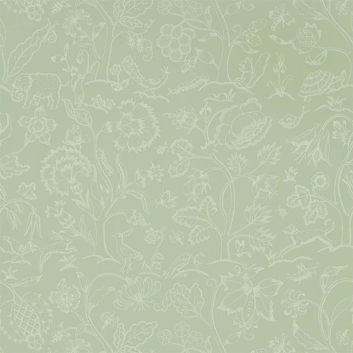 Morris & Co Middlemore Sage Grey 216694 Wallpaper DMSW216694