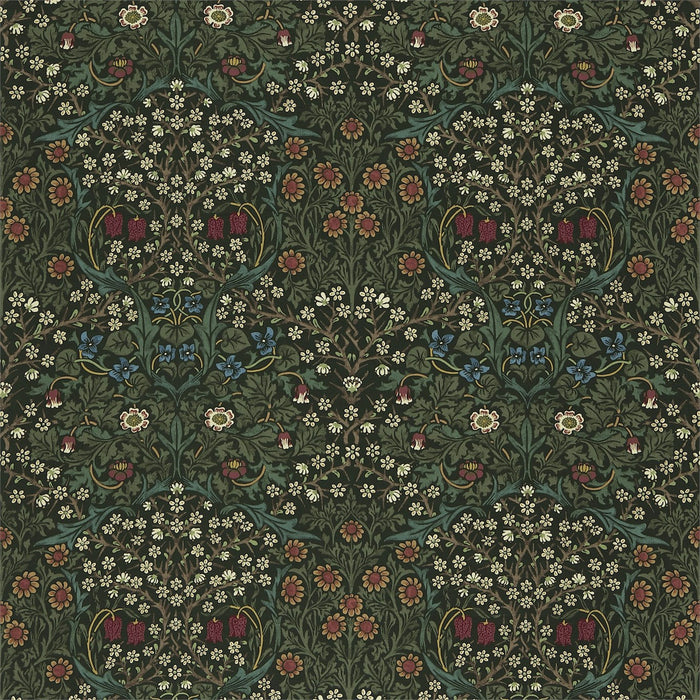 Morris & Co Blackthorn Green BT201 Fabric DMY1BT201