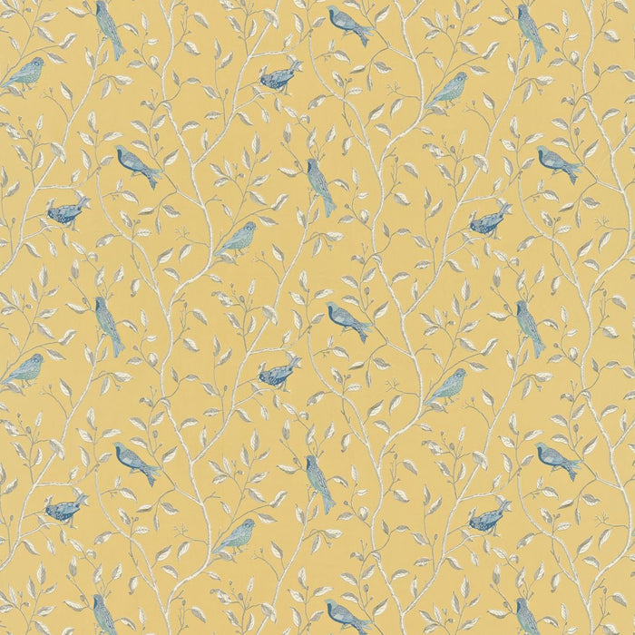 Sanderson Finches Yellow FI201 Fabric DOPNFI201