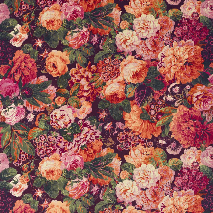 Sanderson Very Rose and Peony Wild Plum 226883 Fabric DOSF226883