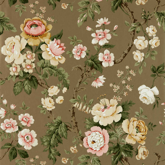 Sanderson Hykenham Gold Metallic/Rose 217042 Wallpaper DOSW217042