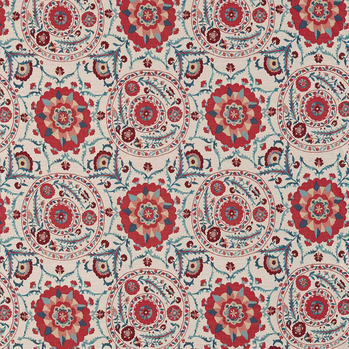 Sanderson Anthos Red/Indigo 235332 Fabric DSHW235332