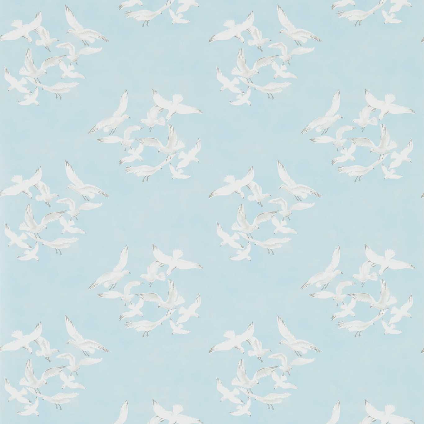 Sanderson Seagulls Blue 214585 Wallpaper DVIN214585