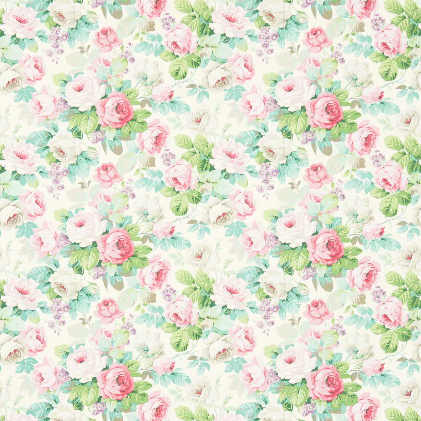 Sanderson Chelsea Pink/Celadon 224321 Fabric DVIN224321