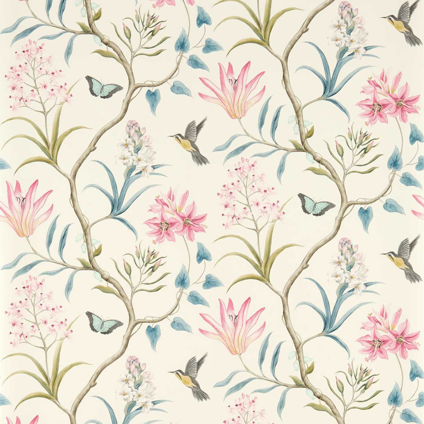 Sanderson Clementine Dusky Pink 213386 Wallpaper DVOY213386