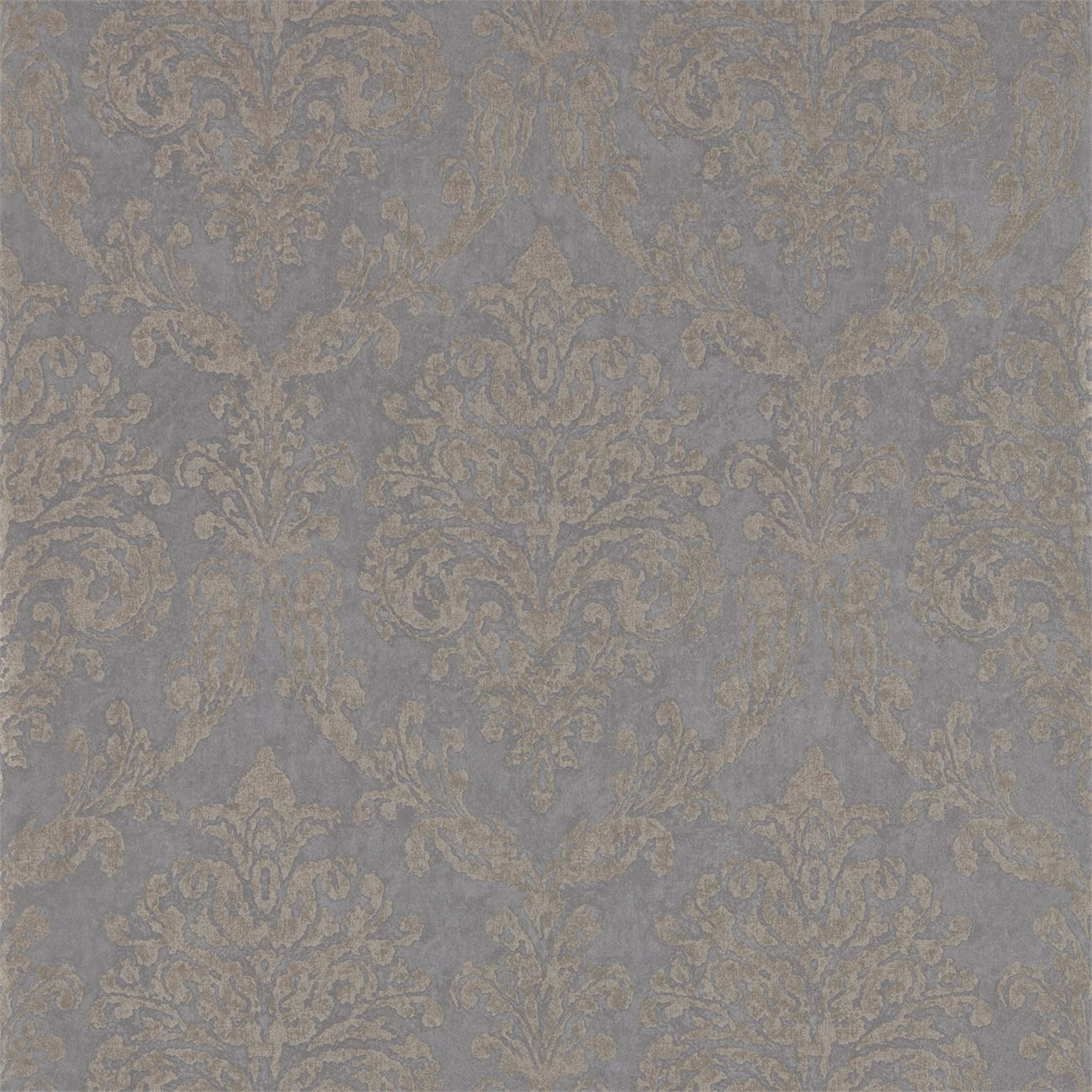 Sanderson Riverside Damask Mole/Copper 216290 Wallpaper DWAP216290