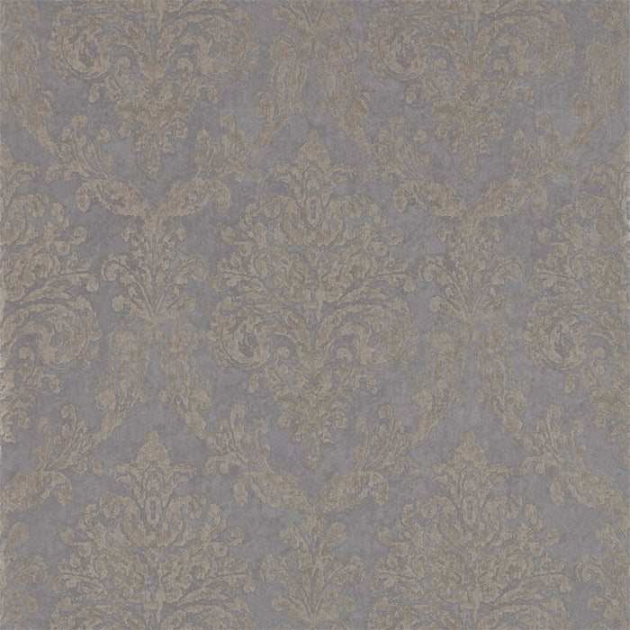 Sanderson Riverside Damask Mole/Copper 216290 Wallpaper DWAP216290