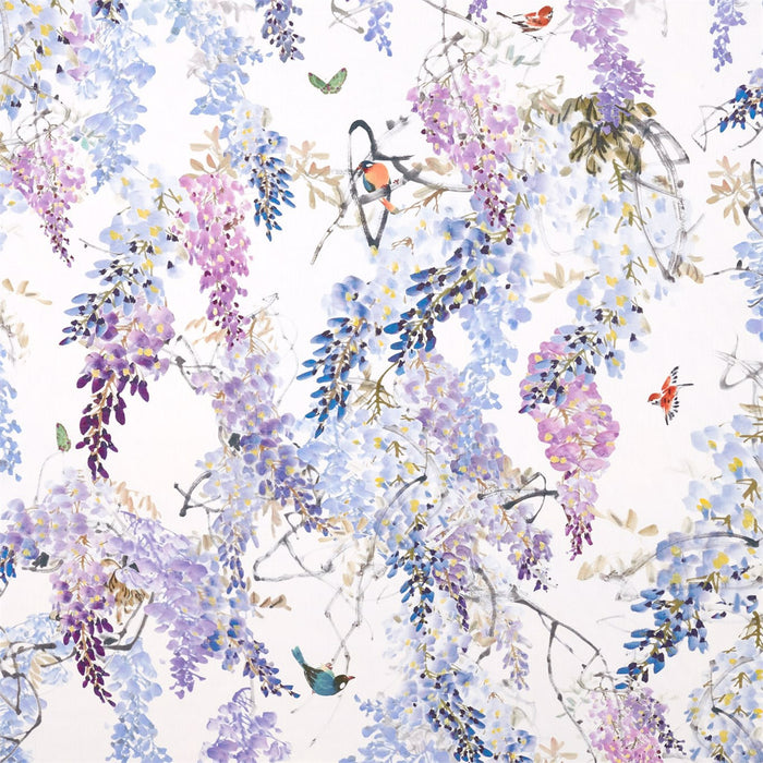 Sanderson Wisteria Falls Amethyst 226286 Fabric DWAP226286