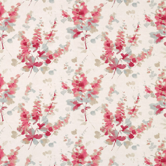 Sanderson Delphiniums Coral 226290 Fabric DWAP226290