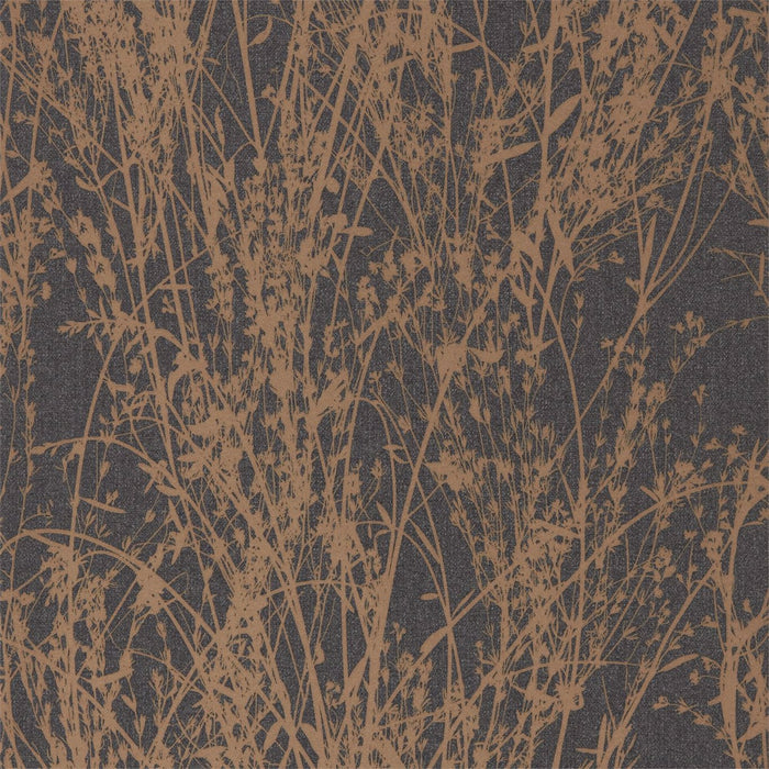 Sanderson Meadow Canvas Bronze/Charcoal 215696 Wallpaper DWOW215696