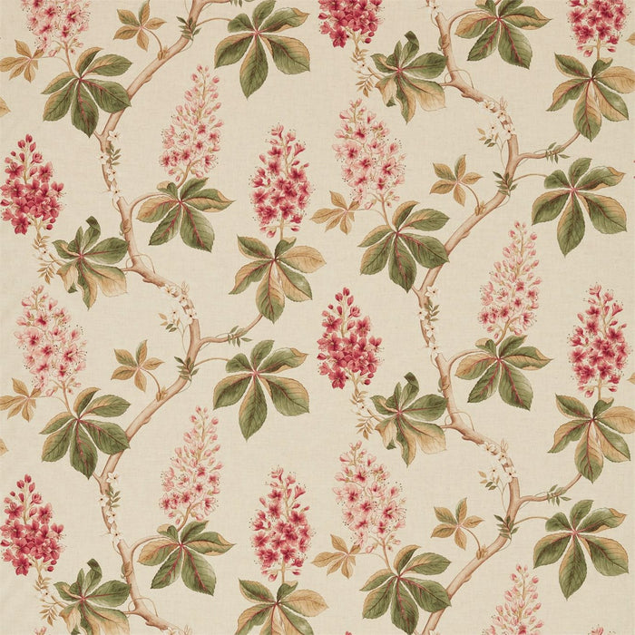 Sanderson Chestnut Tree Coral/Bayleaf 225517 Fabric DWOW225517