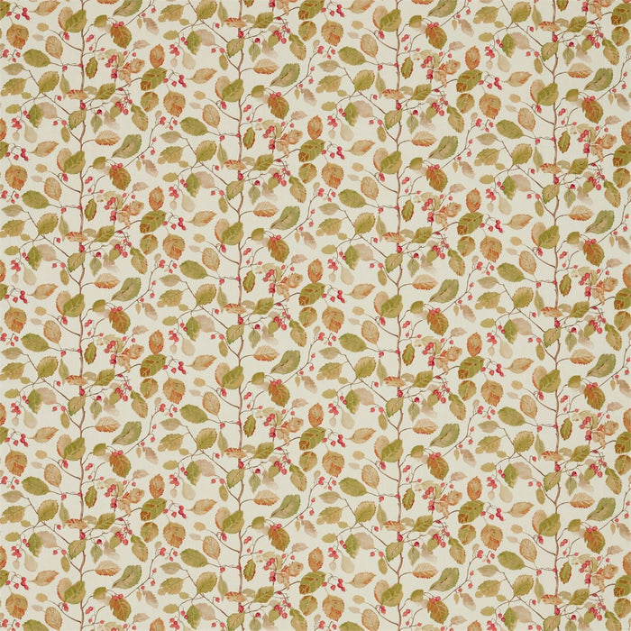 Sanderson Woodland Berries Rosehip/Moss 225530 Fabric DWOW225530