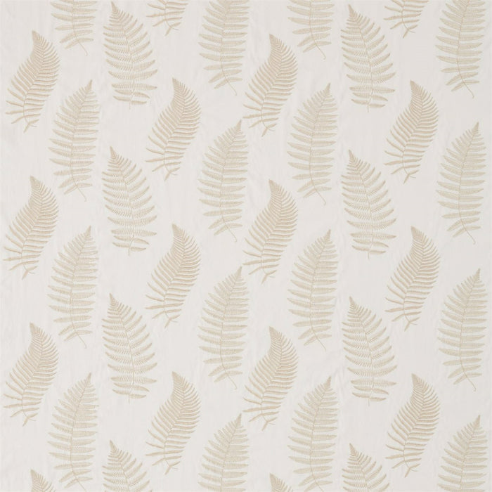 Sanderson Fern Embroidery Ivory 235607 Fabric DWOW235607