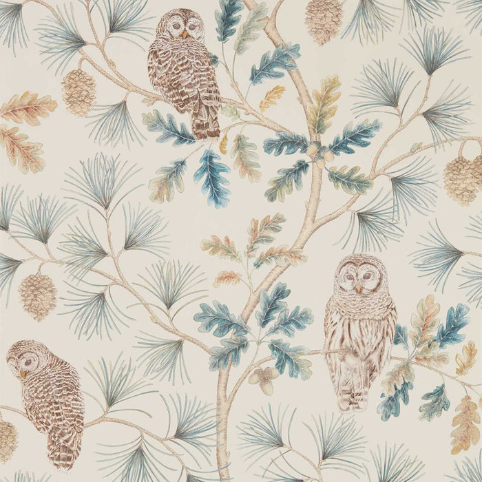 Sanderson Owlswick Teal 216595 Wallpaper DYSI216595