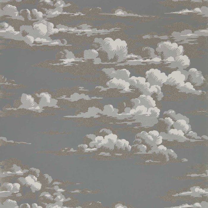 Sanderson Silvi Clouds Taupe Grey 216603 Wallpaper DYSI216603