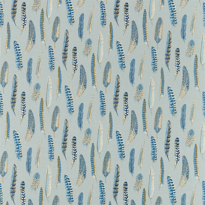 Sanderson Lismore Indigo/Silver 226523 Fabric DYSI226523